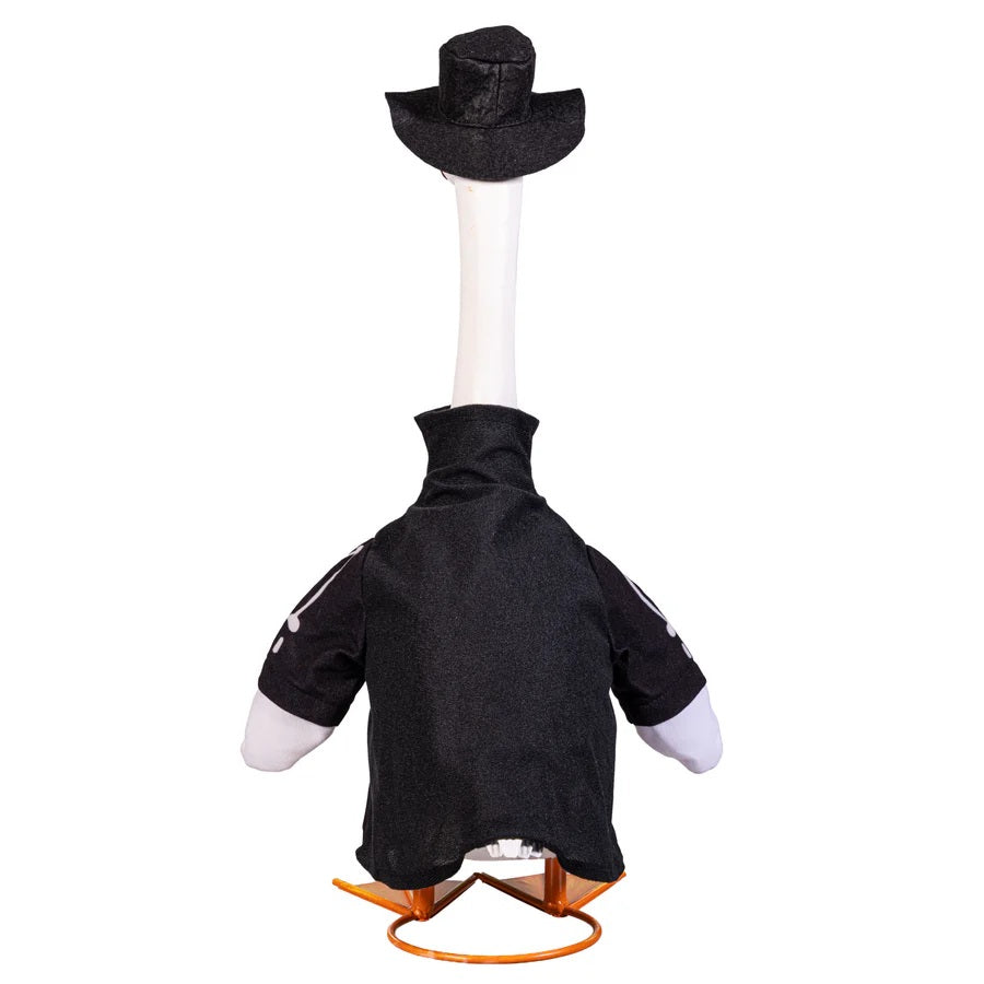 Halloween Glow-in-the-Dark Skeleton Porch Goose Outfit
