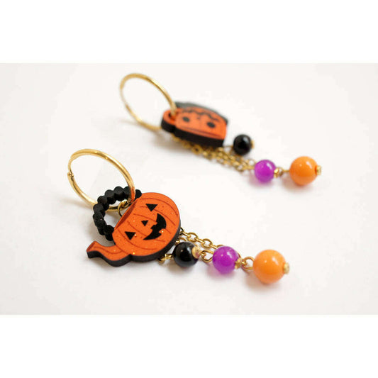 Halloween Tea Set Earrings by Laliblue