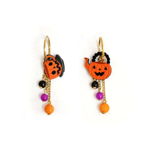 Halloween Tea Set Earrings by Laliblue