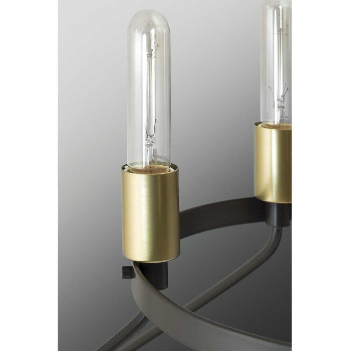 Hangar 2-Light 16"w Semi-Flush Mount/Pendant Convertible Light Fixture Antique Bronze by Progress