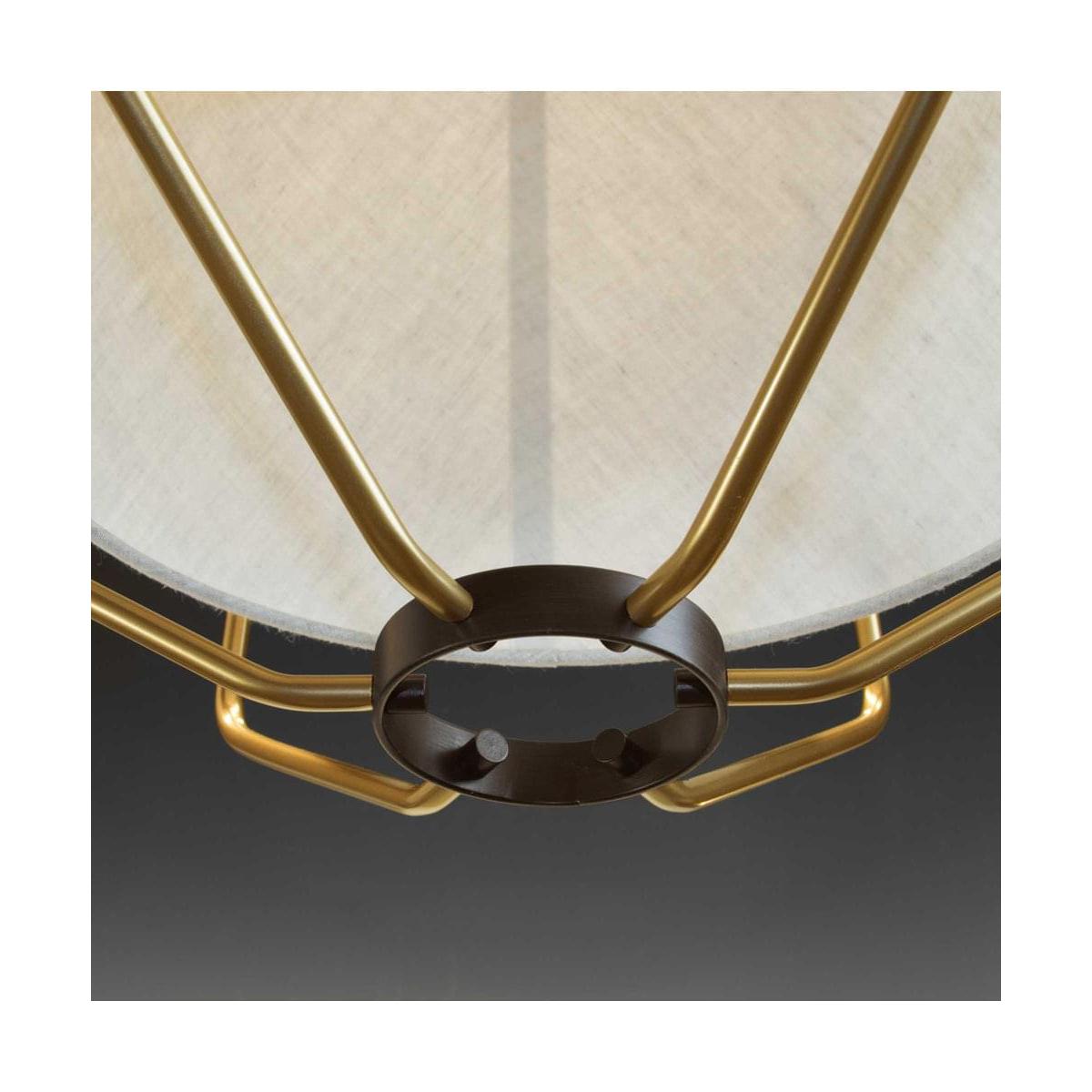 Hangar 2-Light 16"w Semi-Flush Mount/Pendant Convertible Light Fixture Antique Bronze by Progress