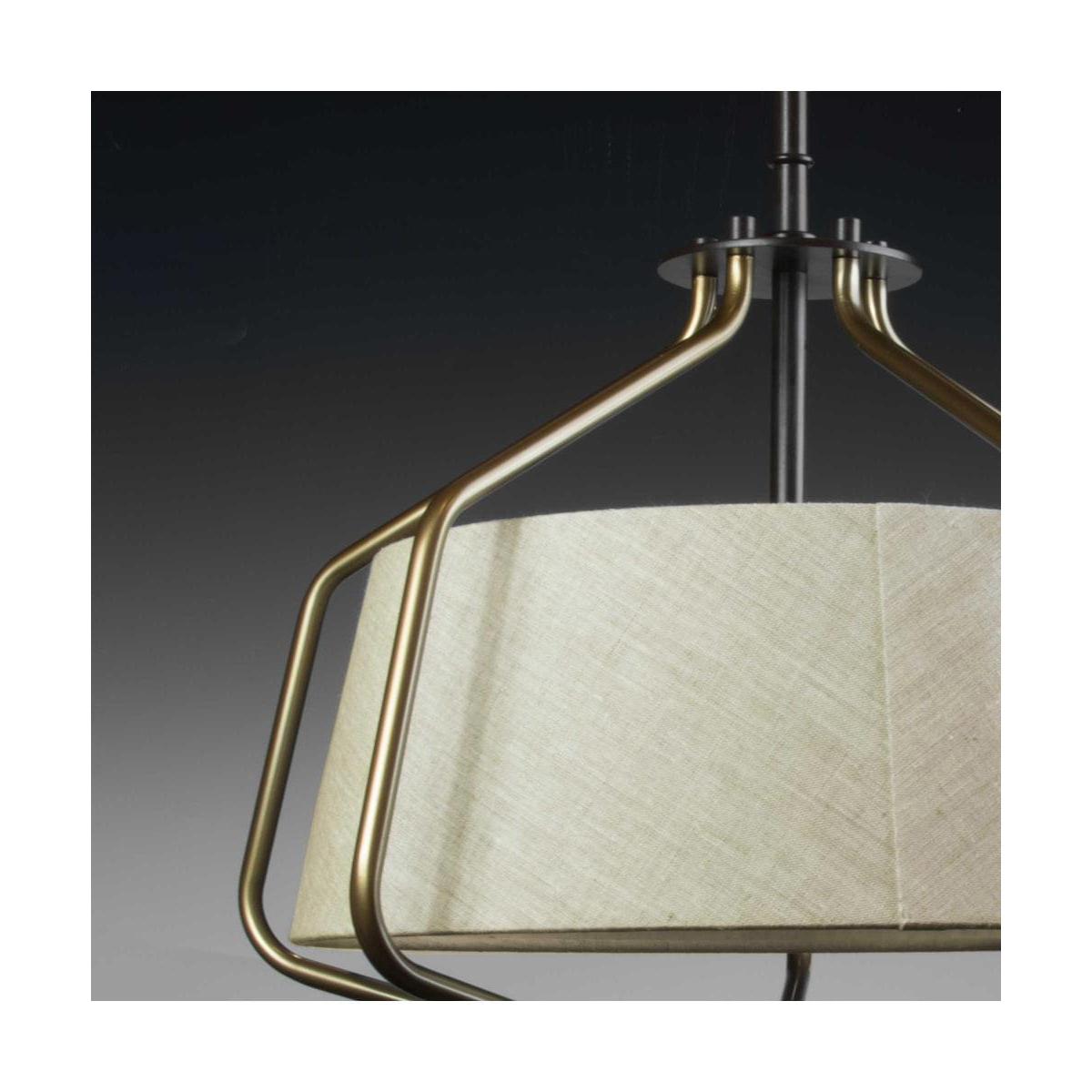 Hangar 2-Light 16"w Semi-Flush Mount/Pendant Convertible Light Fixture Antique Bronze by Progress