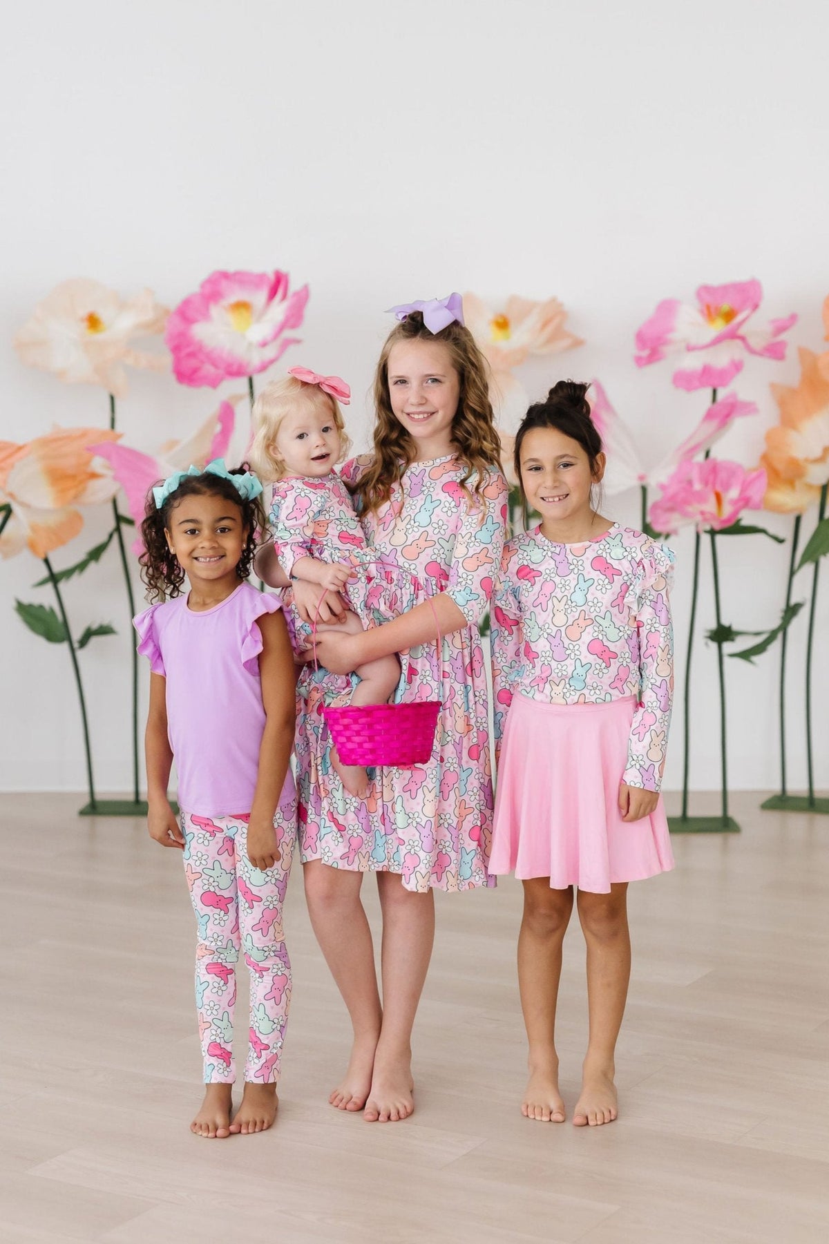 a group of girls posing for a picture