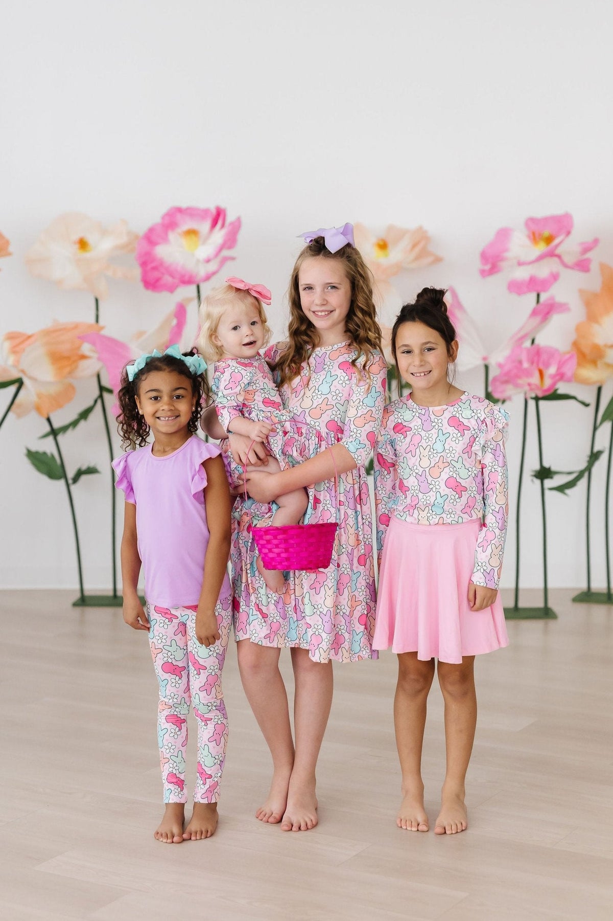a group of girls posing for a picture