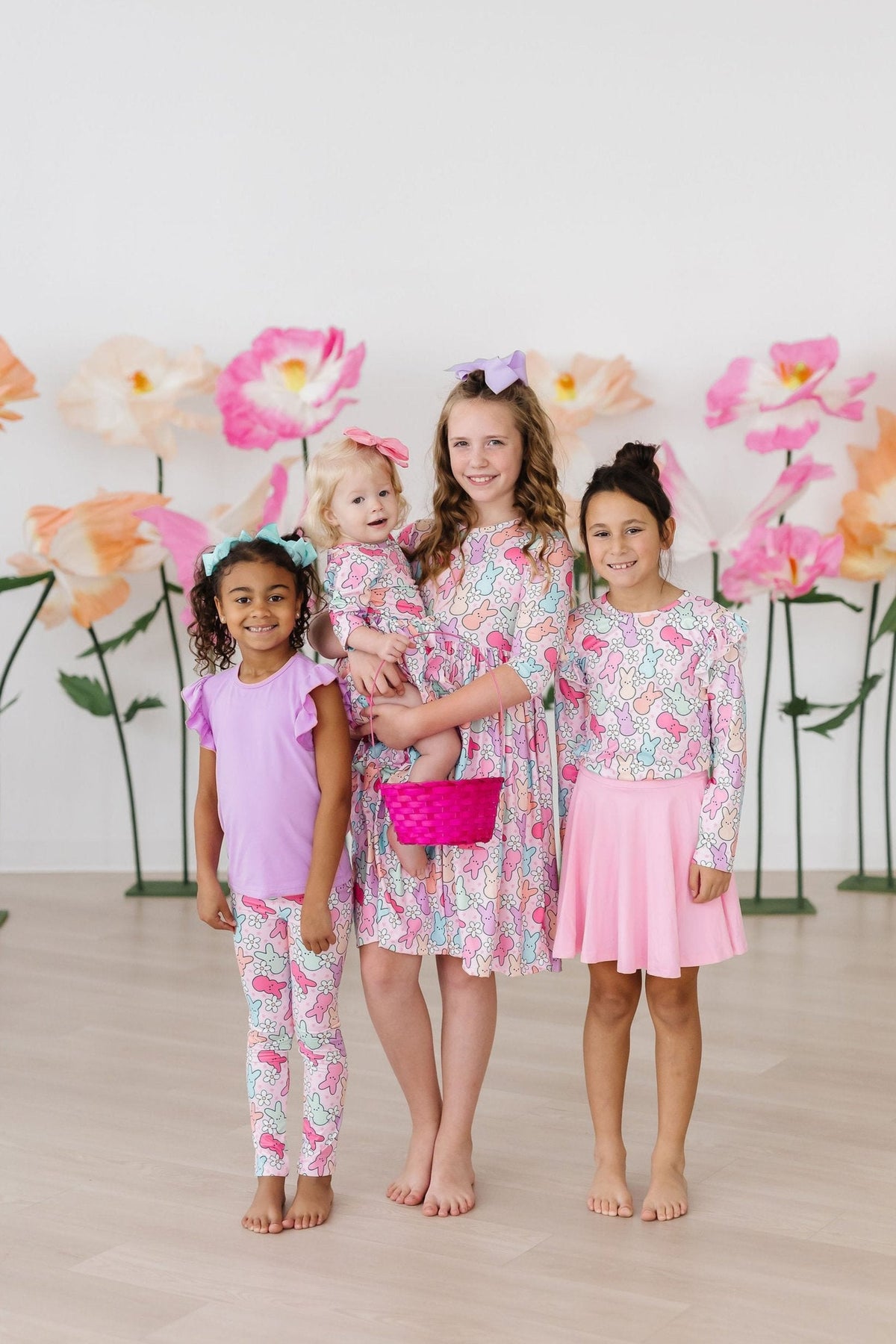 a group of girls posing for a picture