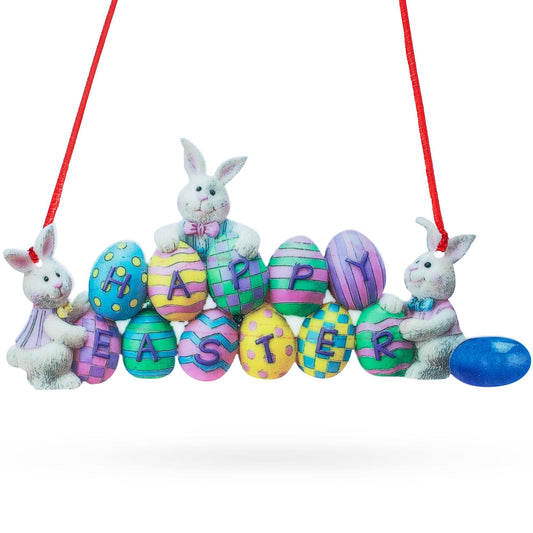a group of bunnies and eggs