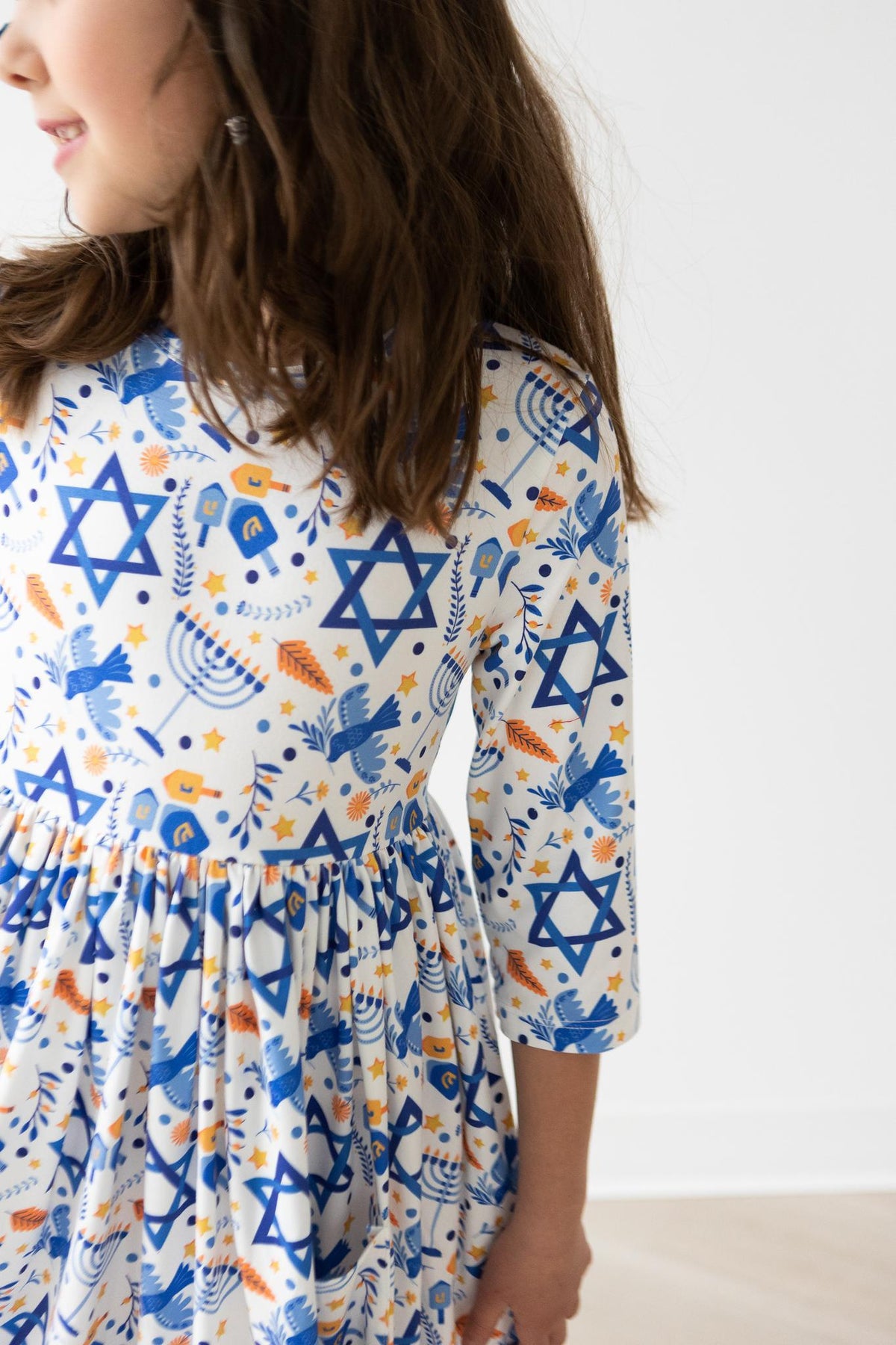a girl wearing a dress
