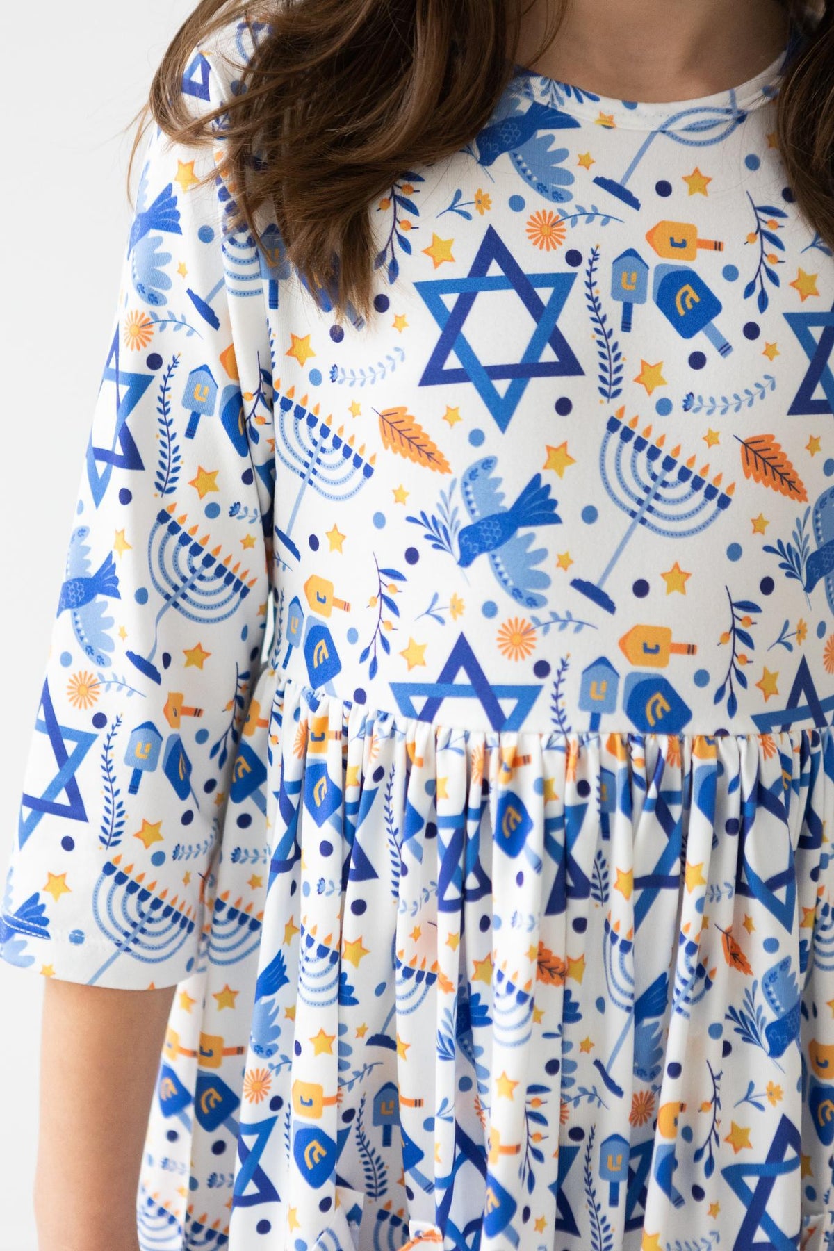 a girl wearing a dress