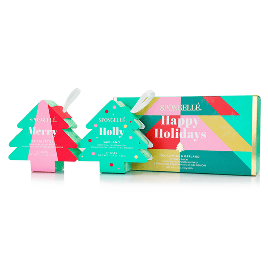 a box with a couple of small trees