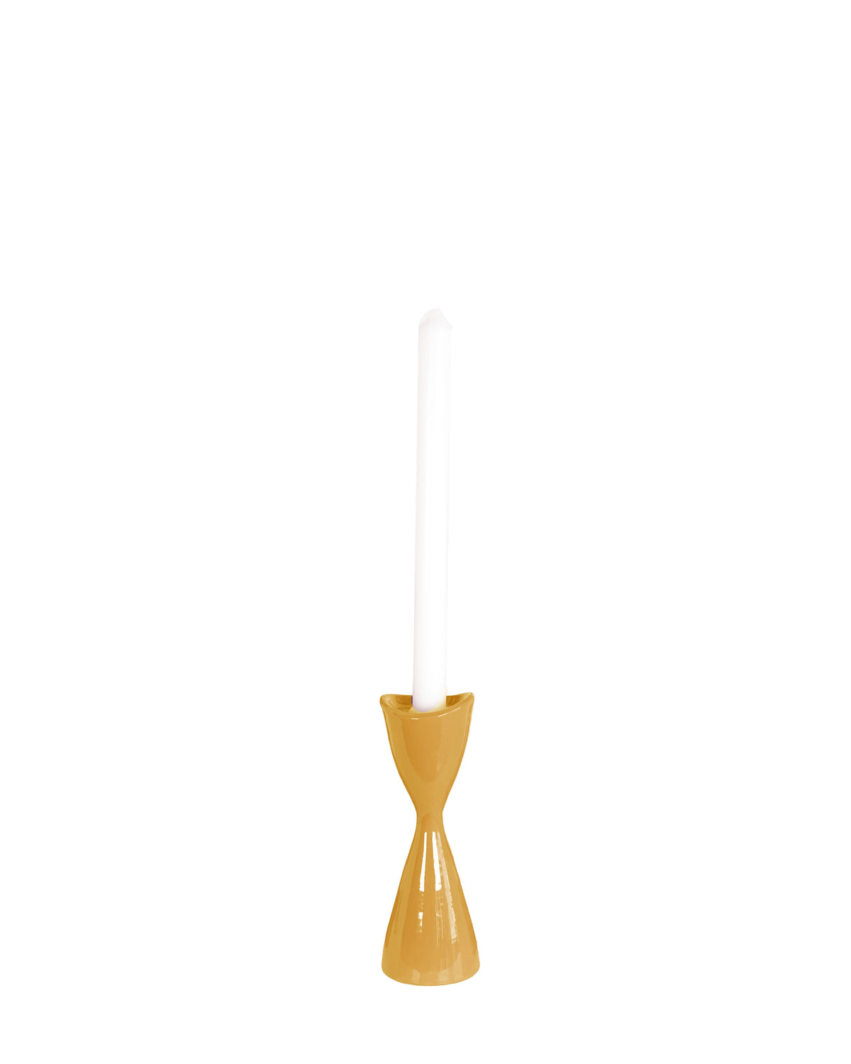Tulip Candlestick Holders in Harvest Orange