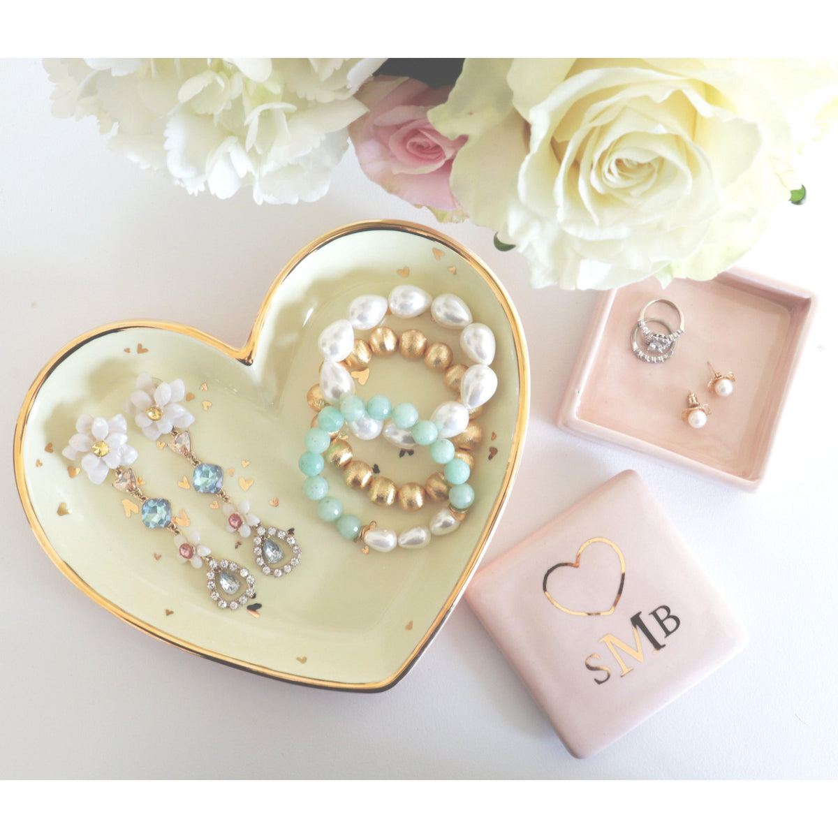Heart Keepsake Monogrammed Box