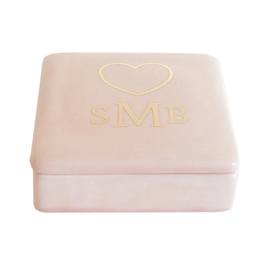 Heart Keepsake Monogrammed Box
