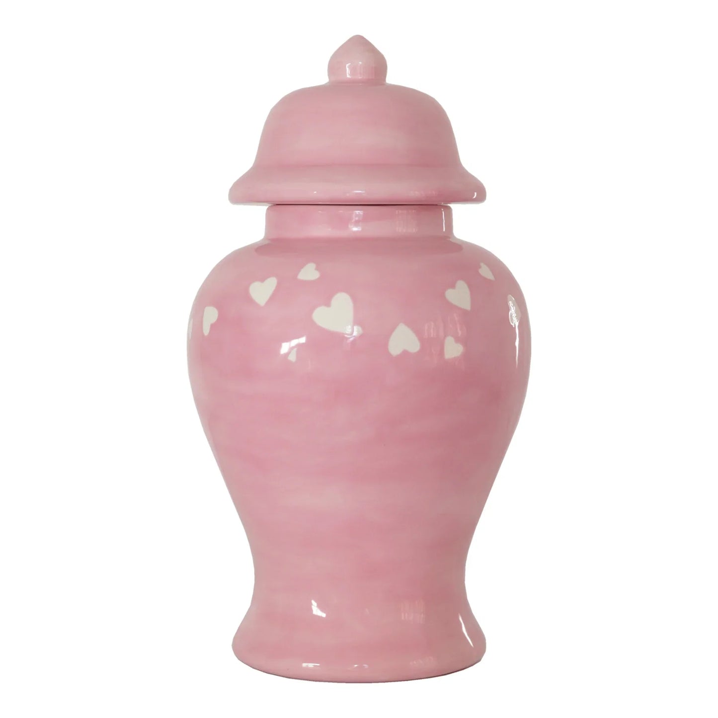 "Love is in the Air" Ginger Jars in Bubble Gum Pink