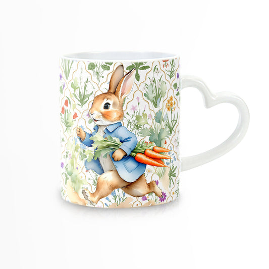 Heart Handle Mug – Peter Rabbit Mug | Coffee Mug by JOSIL Paperie