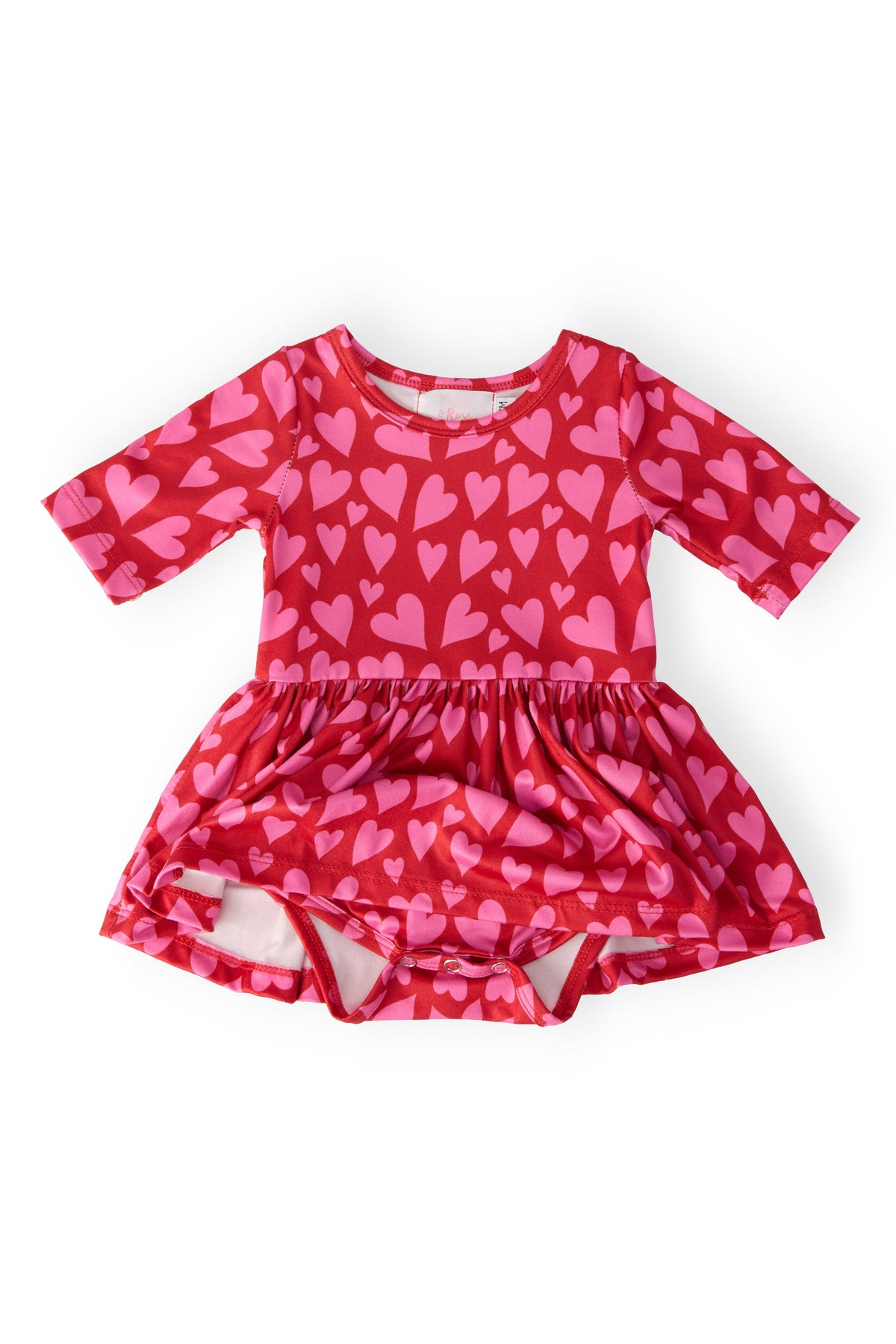 a red dress with hearts on it