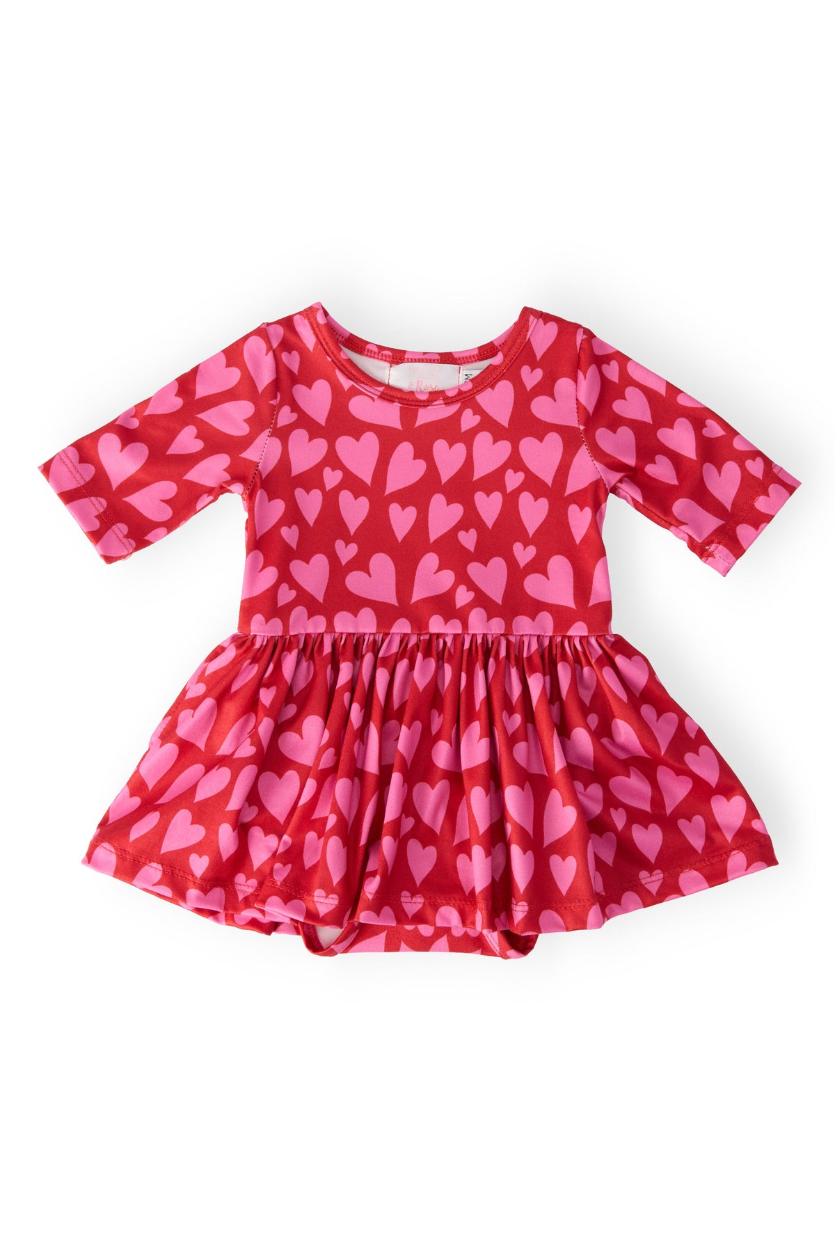 a red dress with hearts on it