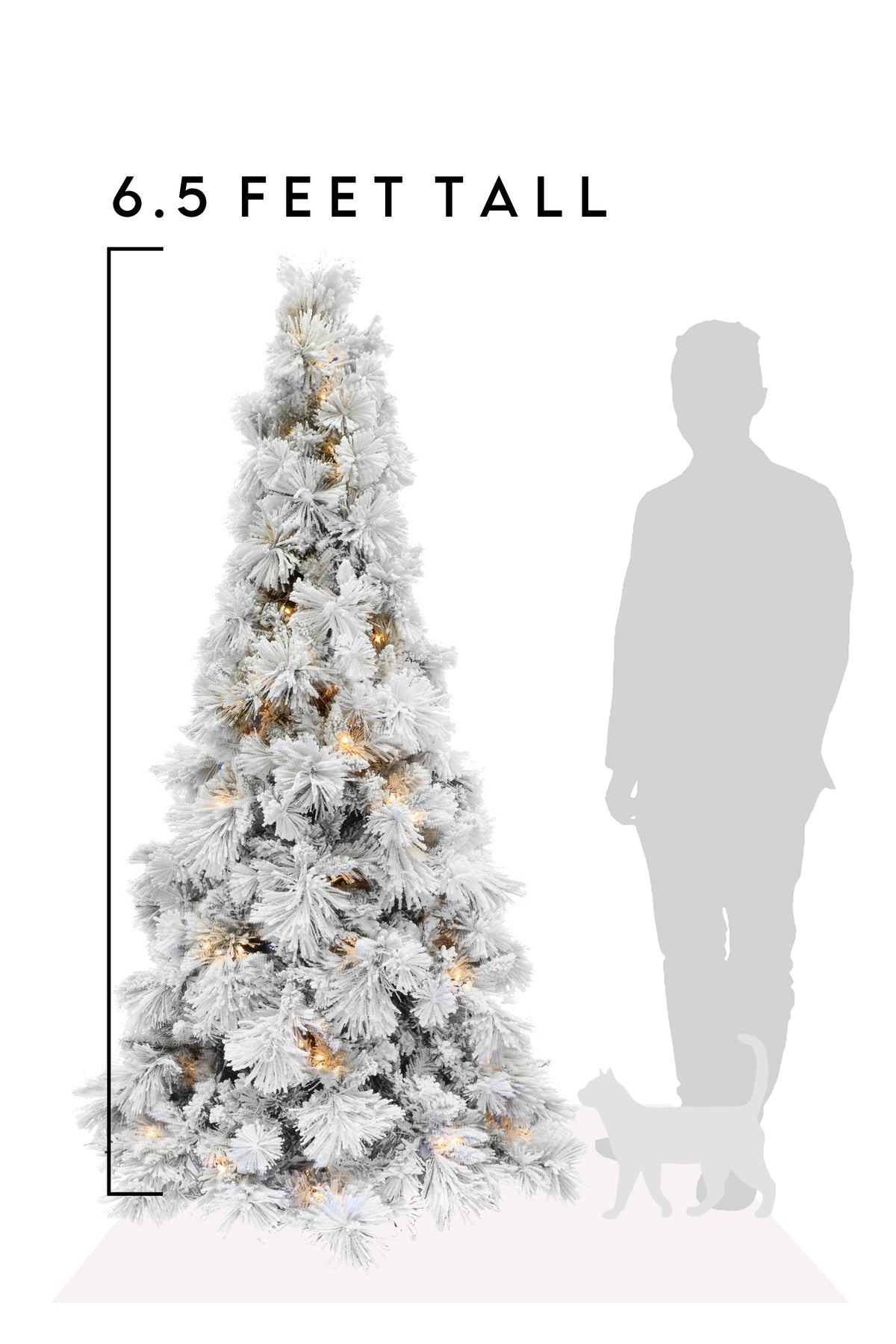 a man standing next to a white tree