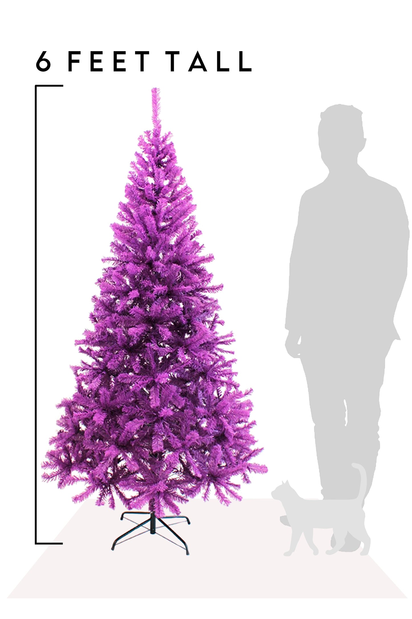 Purple Canadian Pine Halloween Christmas Tree