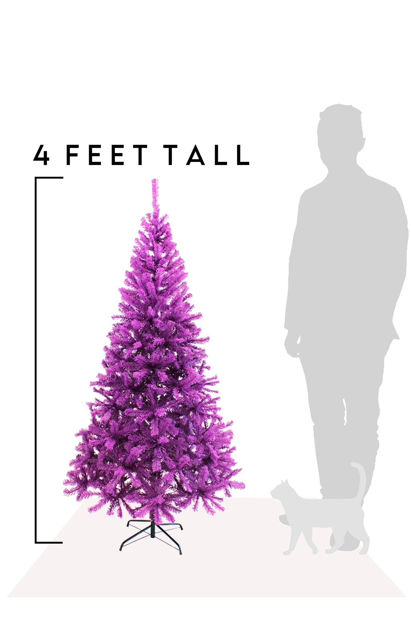 Purple Canadian Pine Halloween Christmas Tree