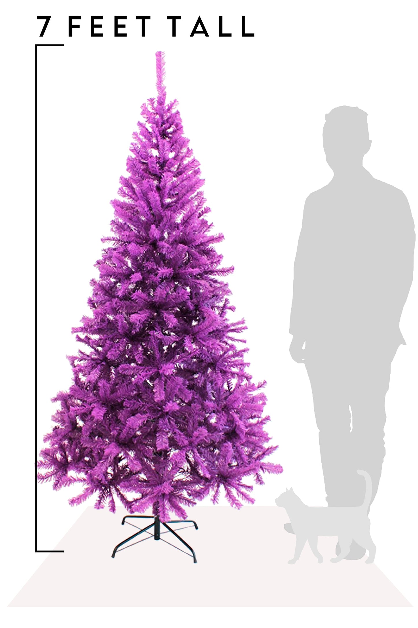 Purple Canadian Pine Halloween Christmas Tree