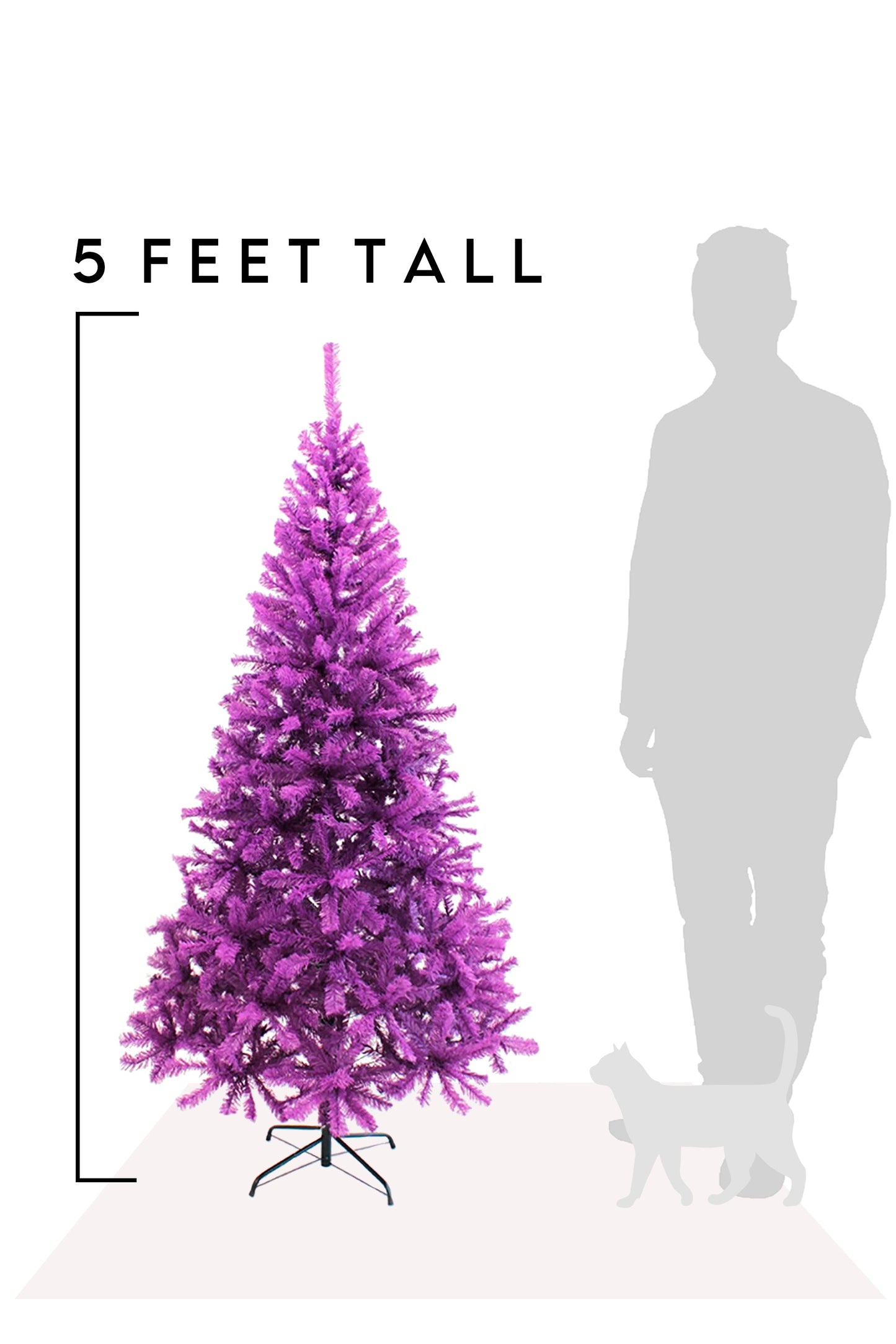 Purple Canadian Pine Halloween Christmas Tree