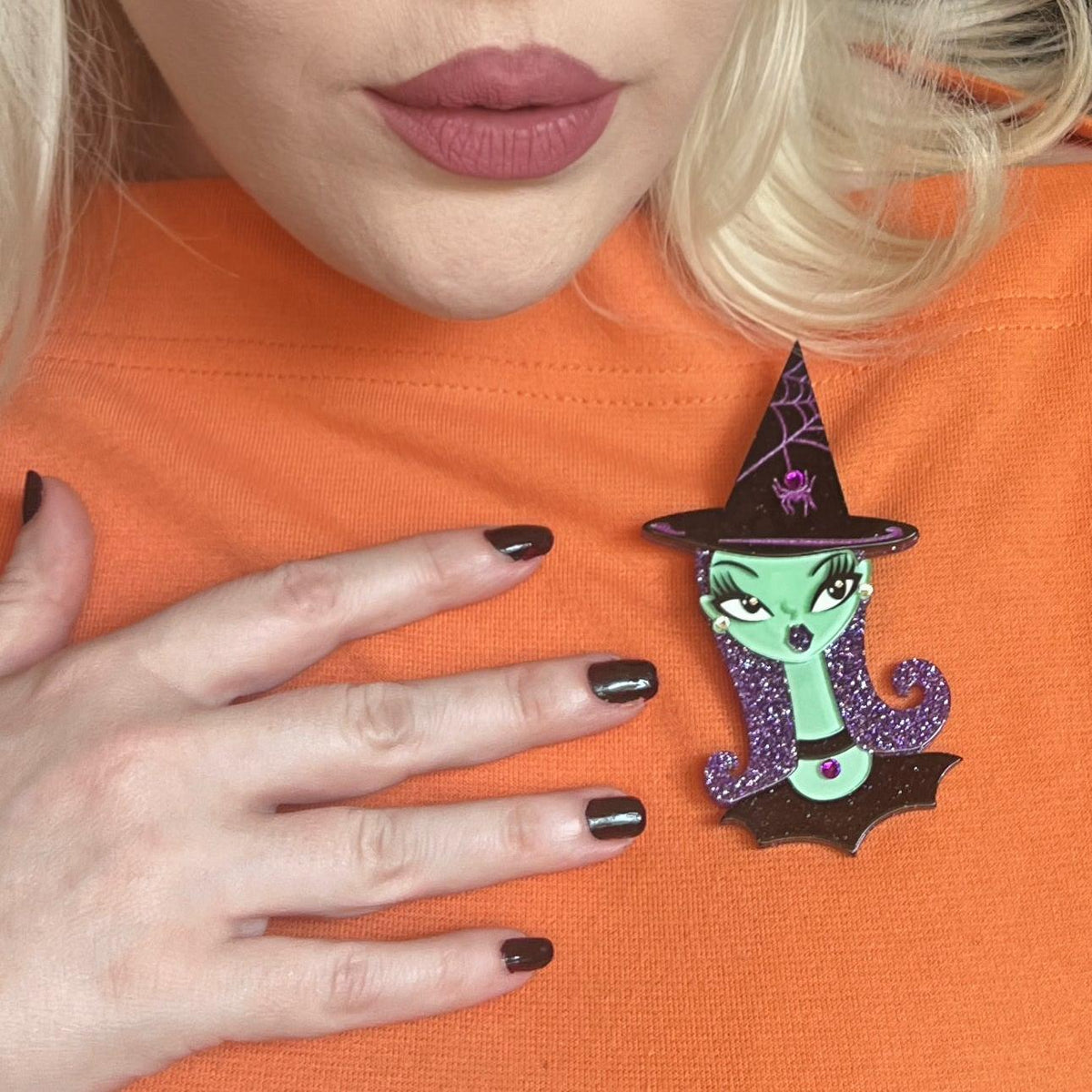 Hex Appeal Spooky Doll Brooch by Miss Fluff x Lipstick & Chrome