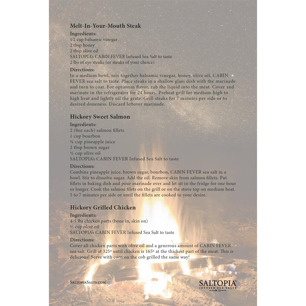 Hickory Salt: CABIN FEVER