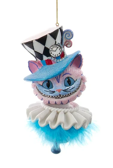 6" Holly Hats™ Cheshire Cat Hat Ornament by Kurt Adler