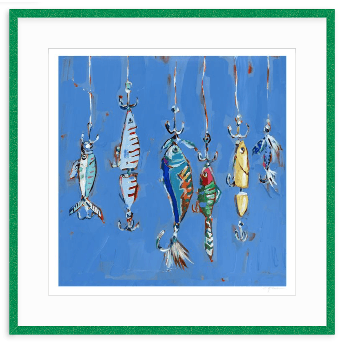 Hooked On You Fish Lures Fine Art Print