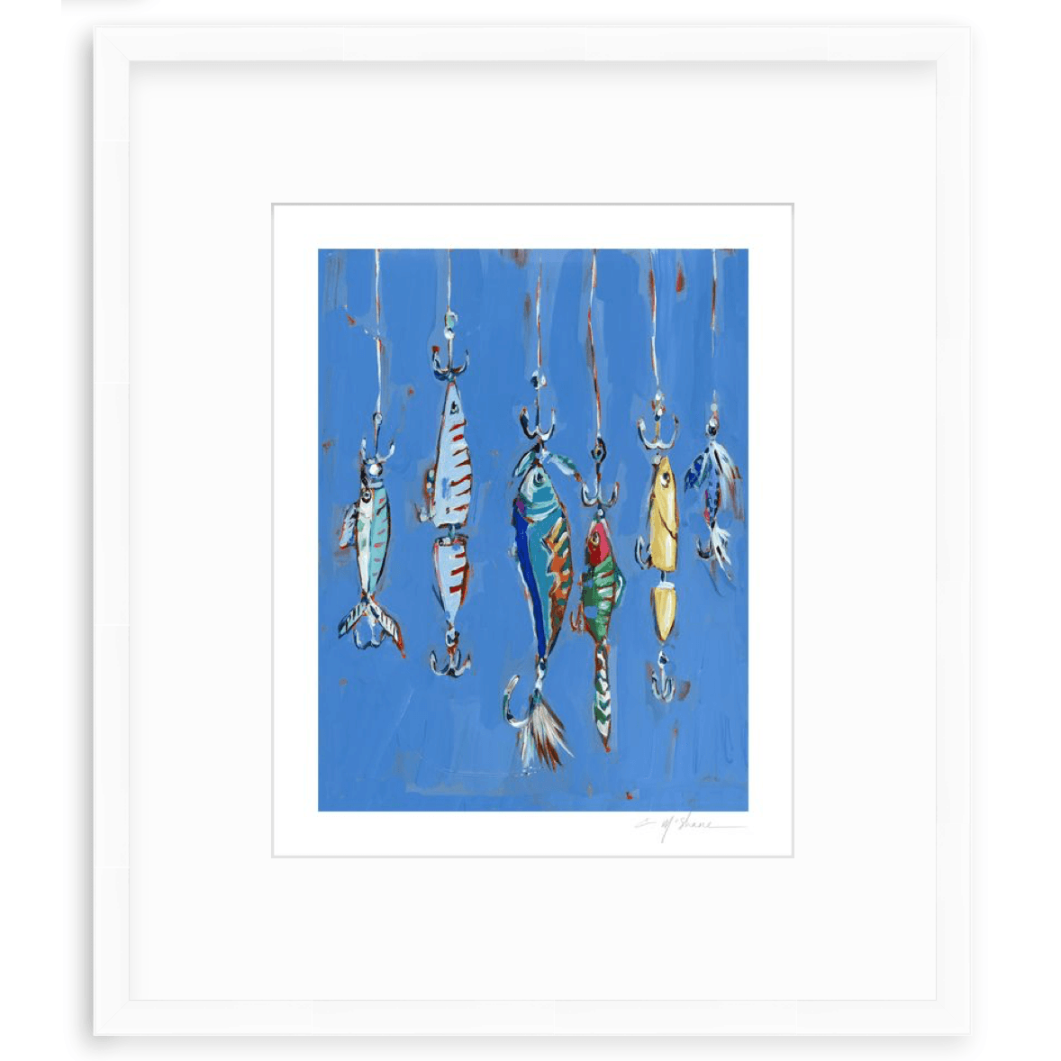 Hooked On You Fish Lures Fine Art Print