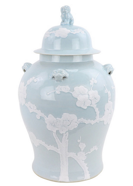 PASTEL PALE BLUE CHERRY BLOSSOM Jar