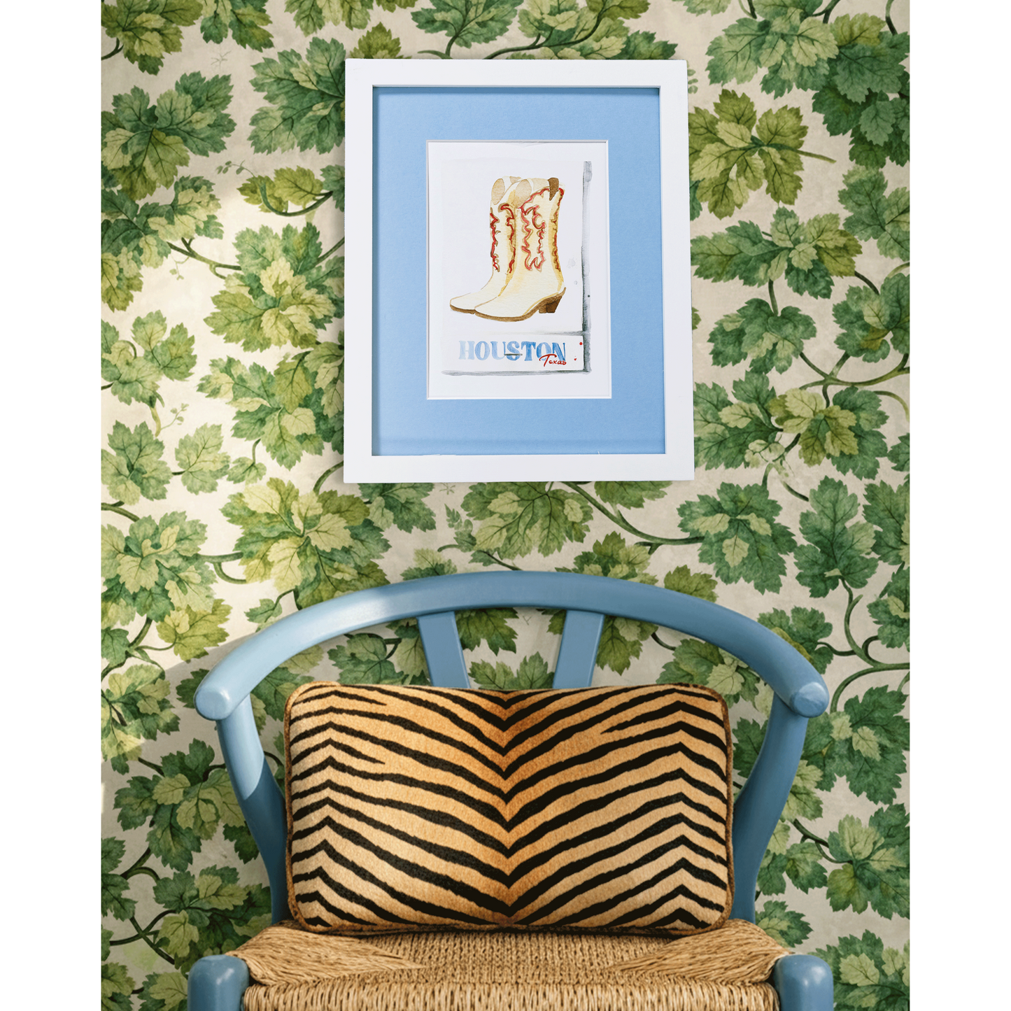 Houston Matchbook Art Print