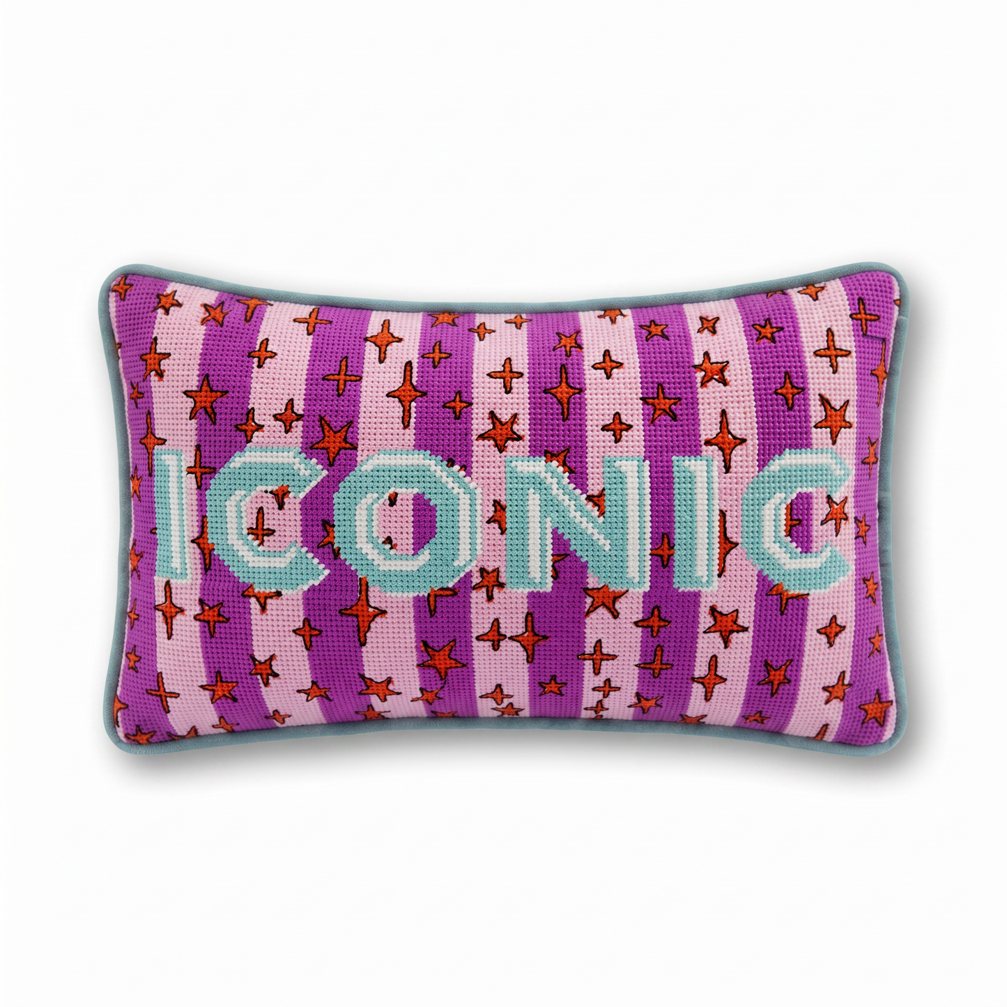 Iconic Needlepoint Pillow