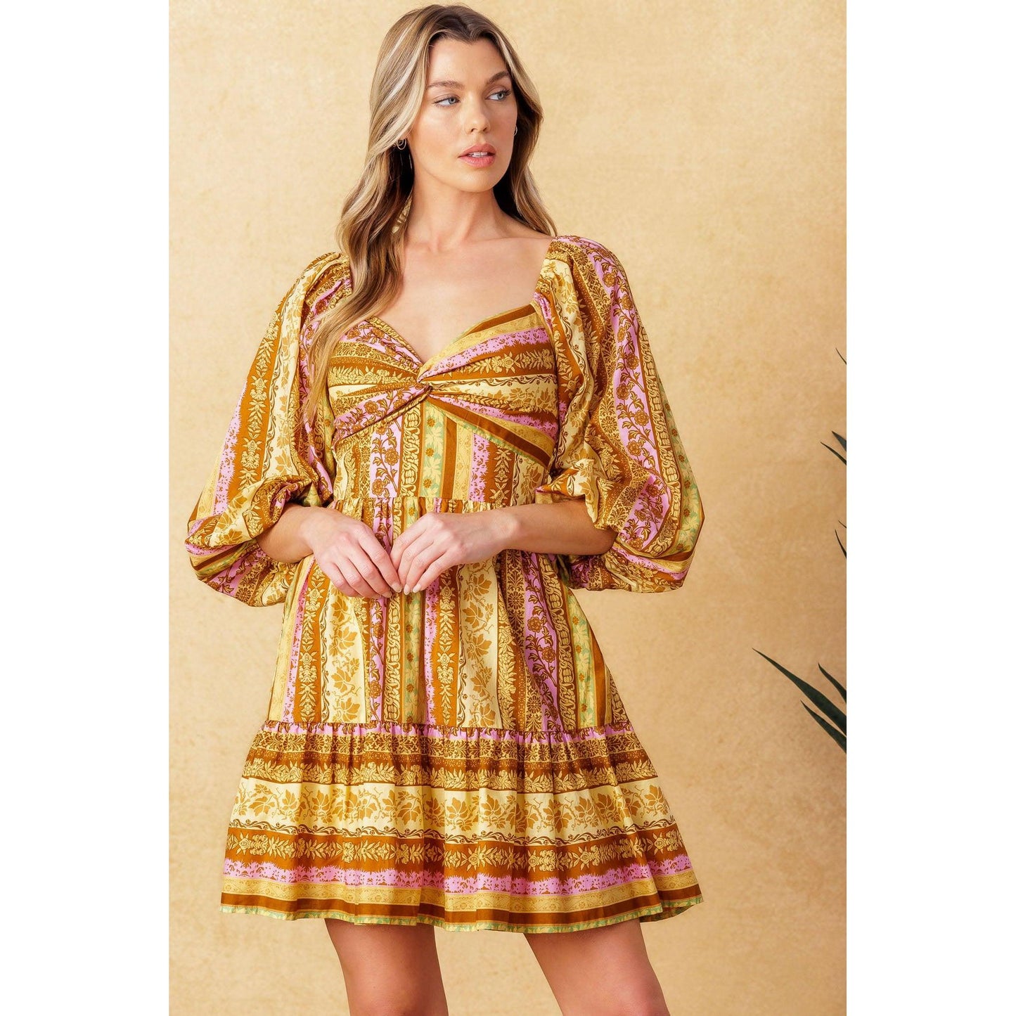 ALL MY PRIDE WOVEN MINI DRESS