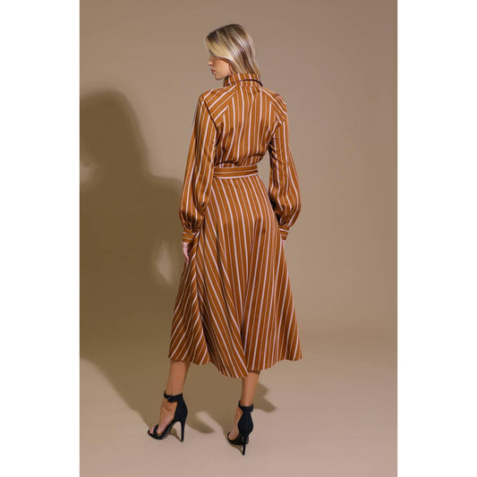 FOREVER YOUR GIRL WOVEN MIDI DRESS