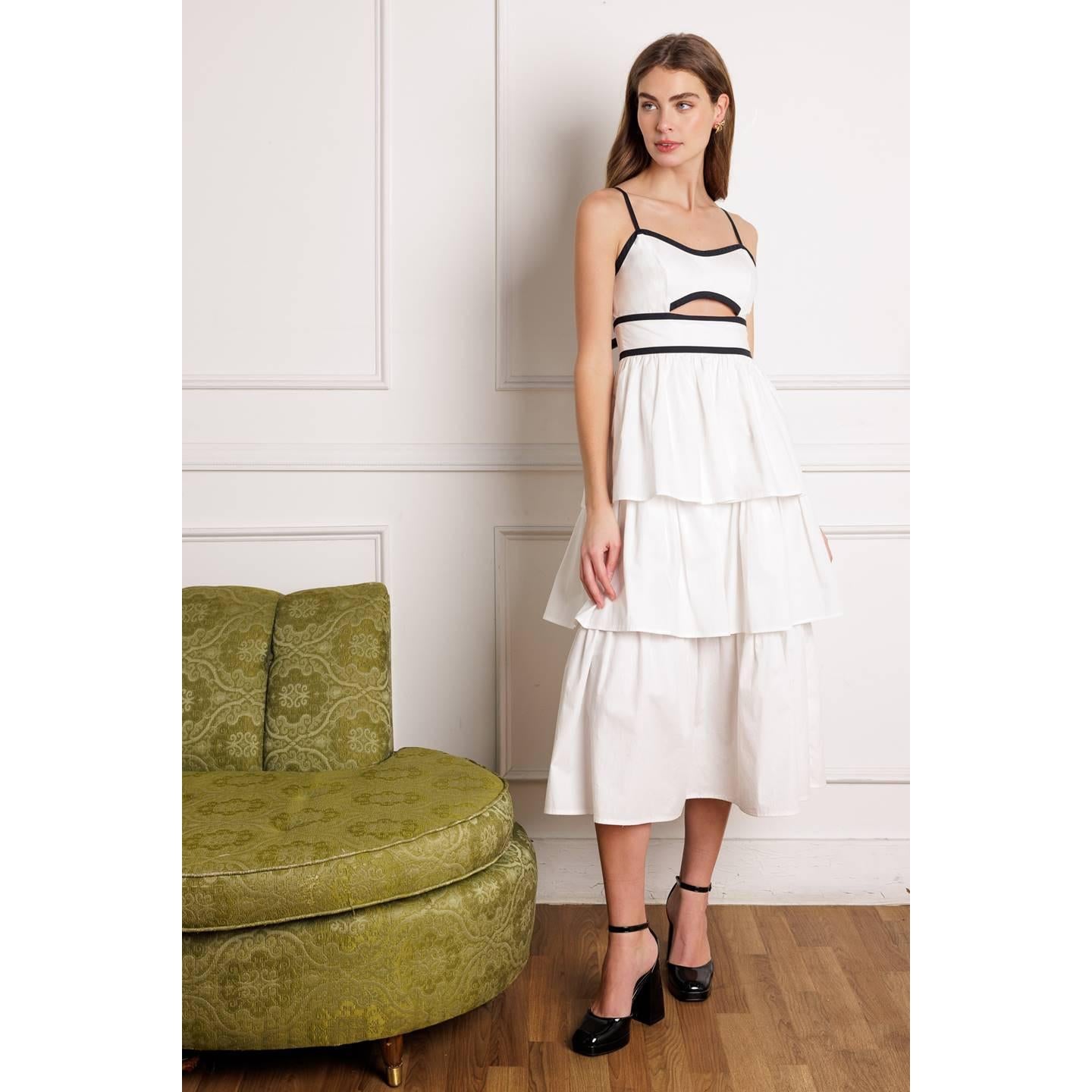 GO GETTER WOVEN MIDI DRESS