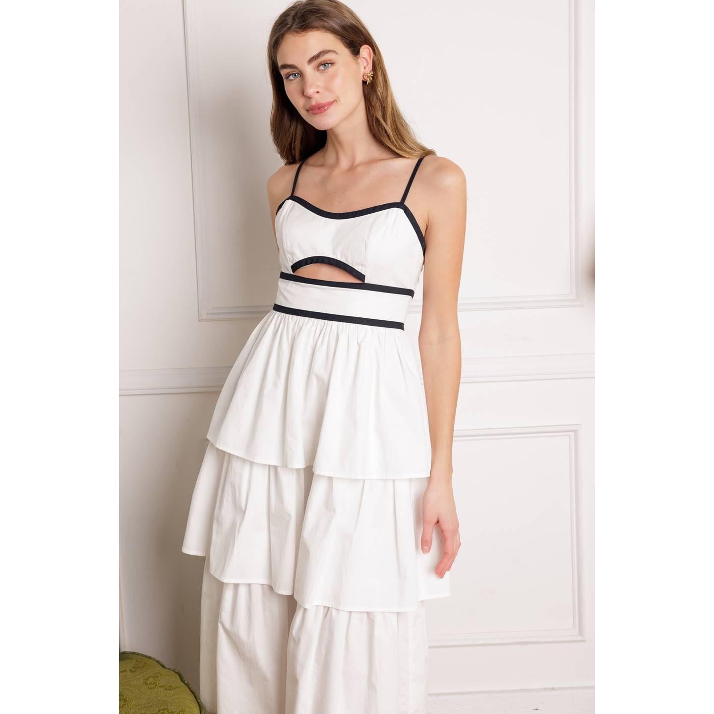 GO GETTER WOVEN MIDI DRESS