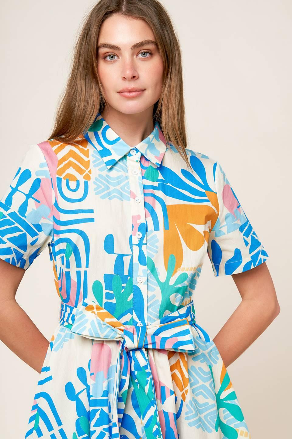 GARDEN SOCIAL WOVEN MINI DRESS