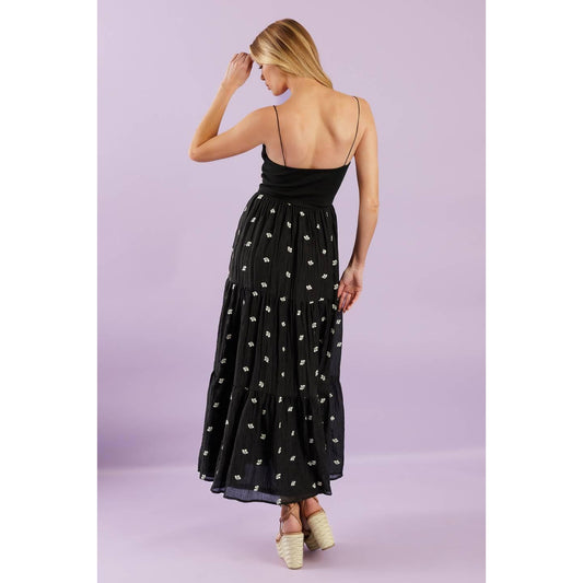 FADE INTO YOU WOVEN MIDI DRESS