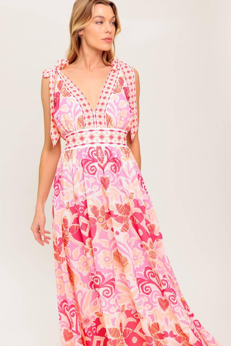 LEACE IT TO FATE WOVEN MAXI DRESS