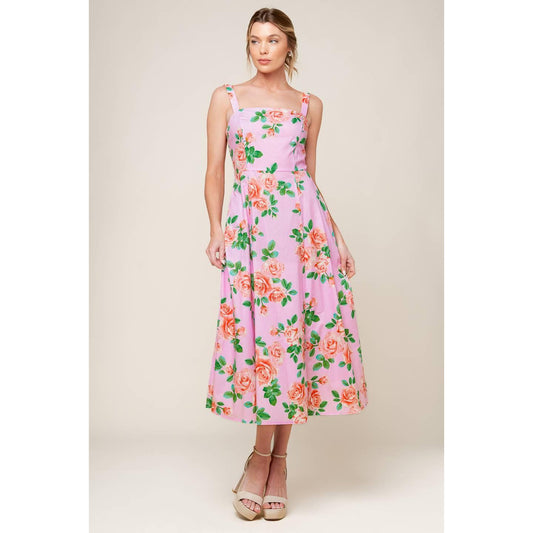 TIME FOR TEAM WOVEN MIDI DRESS