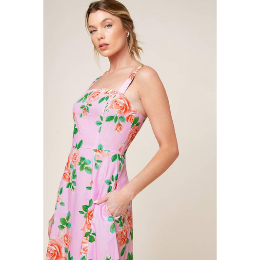 TIME FOR TEAM WOVEN MIDI DRESS