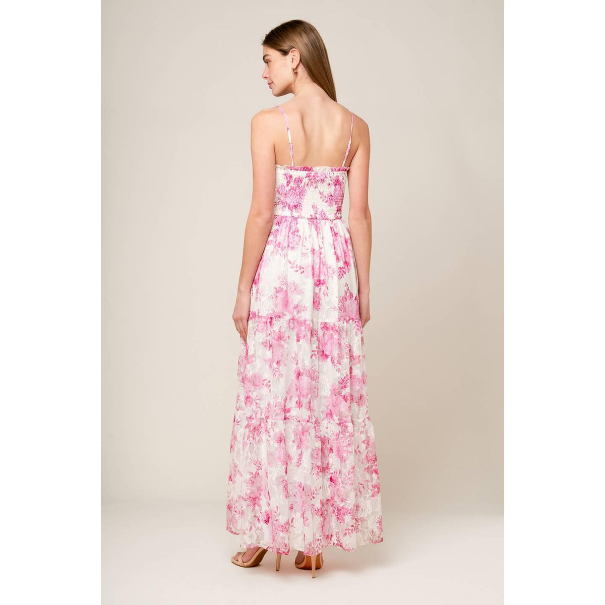 a woman in a dress