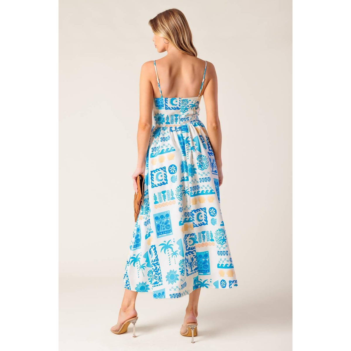 a woman in a dress