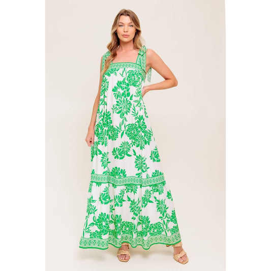 GARDEN TALES WOVEN MAXI DRESS