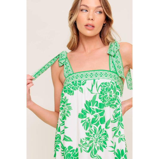 GARDEN TALES WOVEN MAXI DRESS