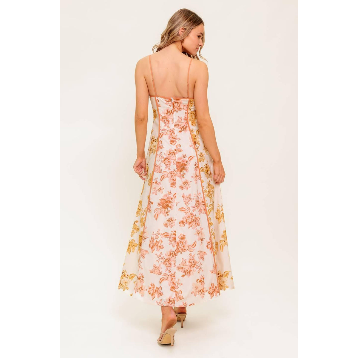 a woman in a dress