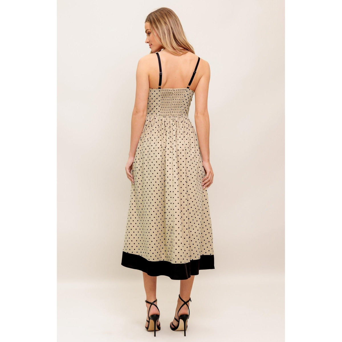 a woman in a dress