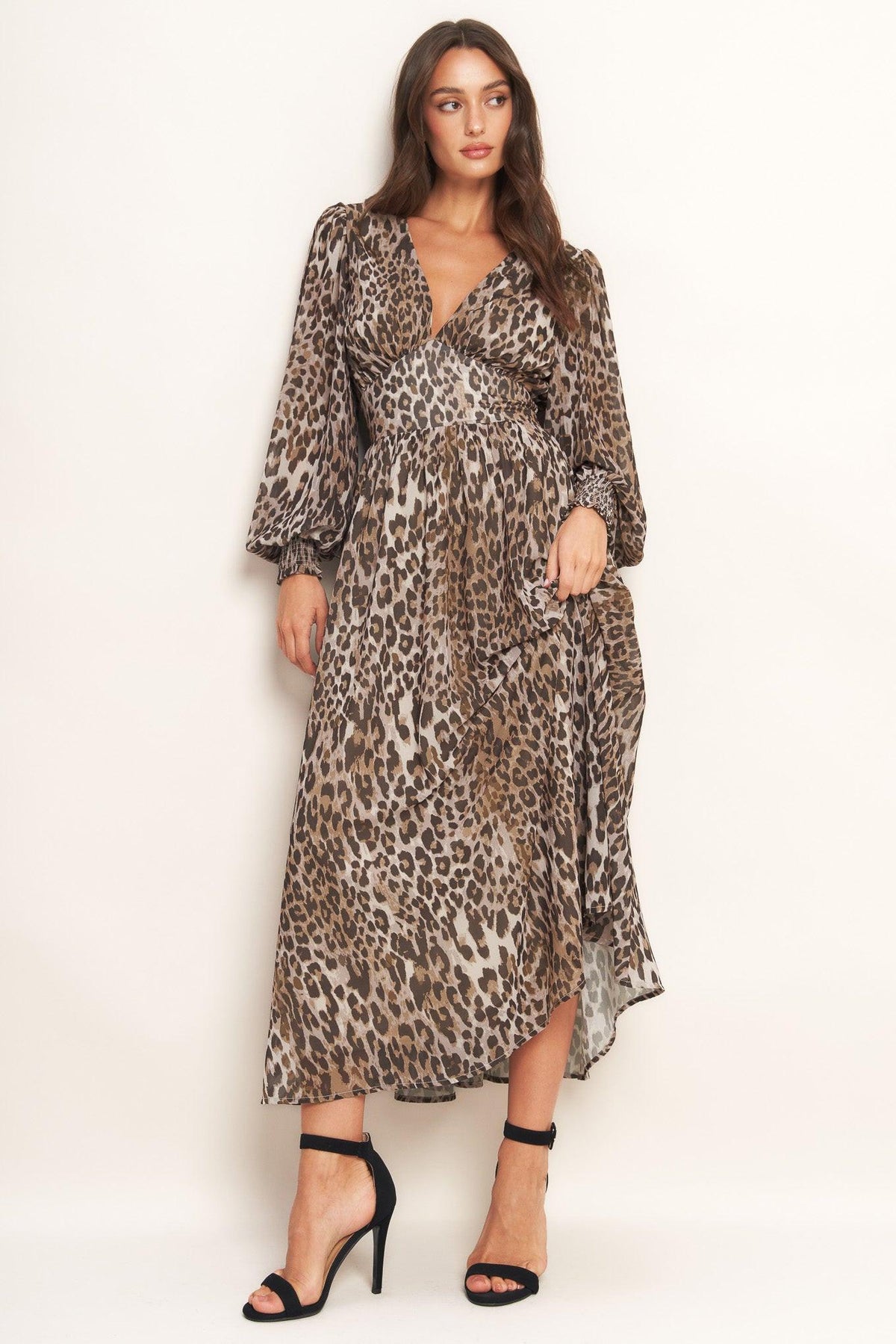 DESERT WALTZ WOVEN MIDI DRESS