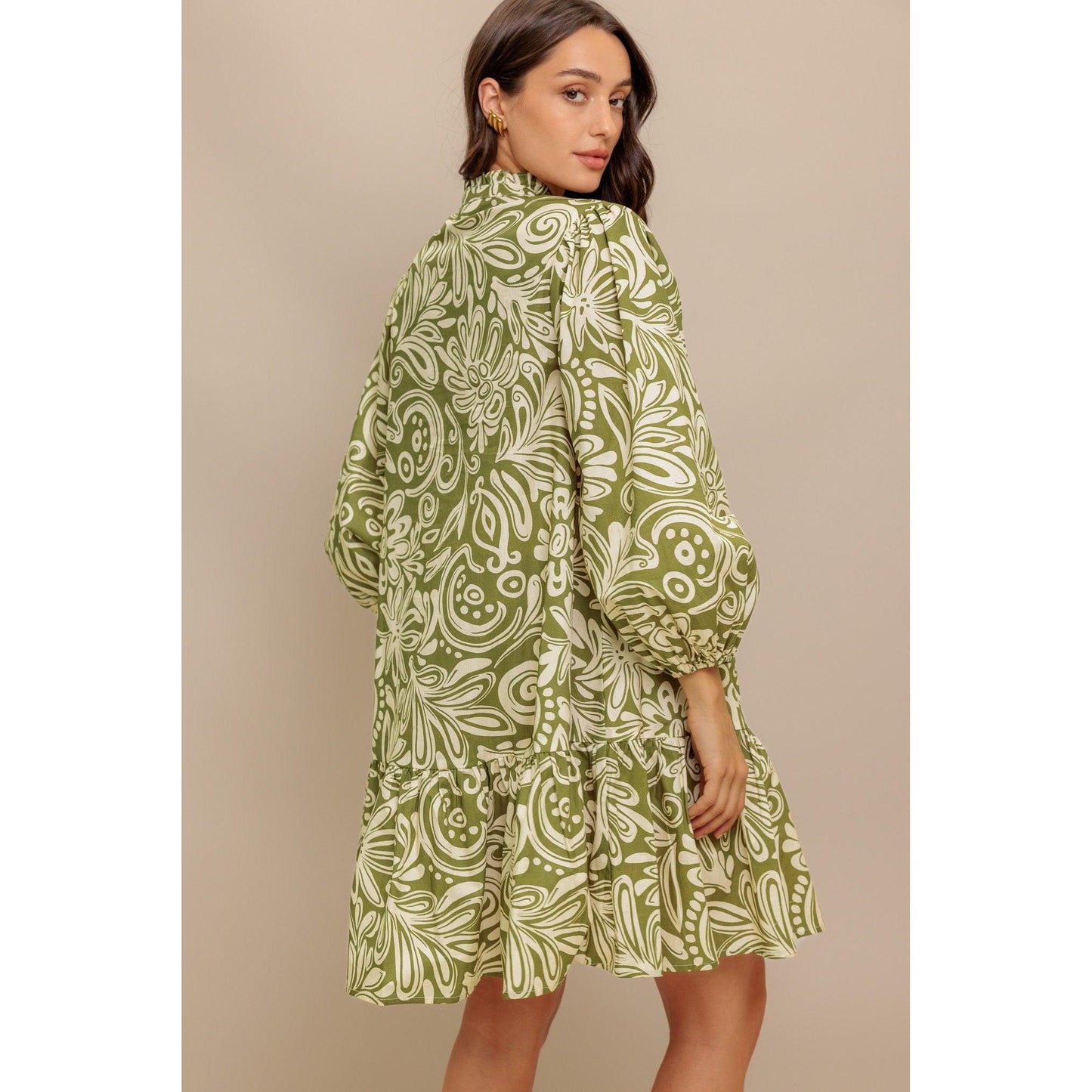 FLORENCE FLAIR WOVEN MINI DRESS